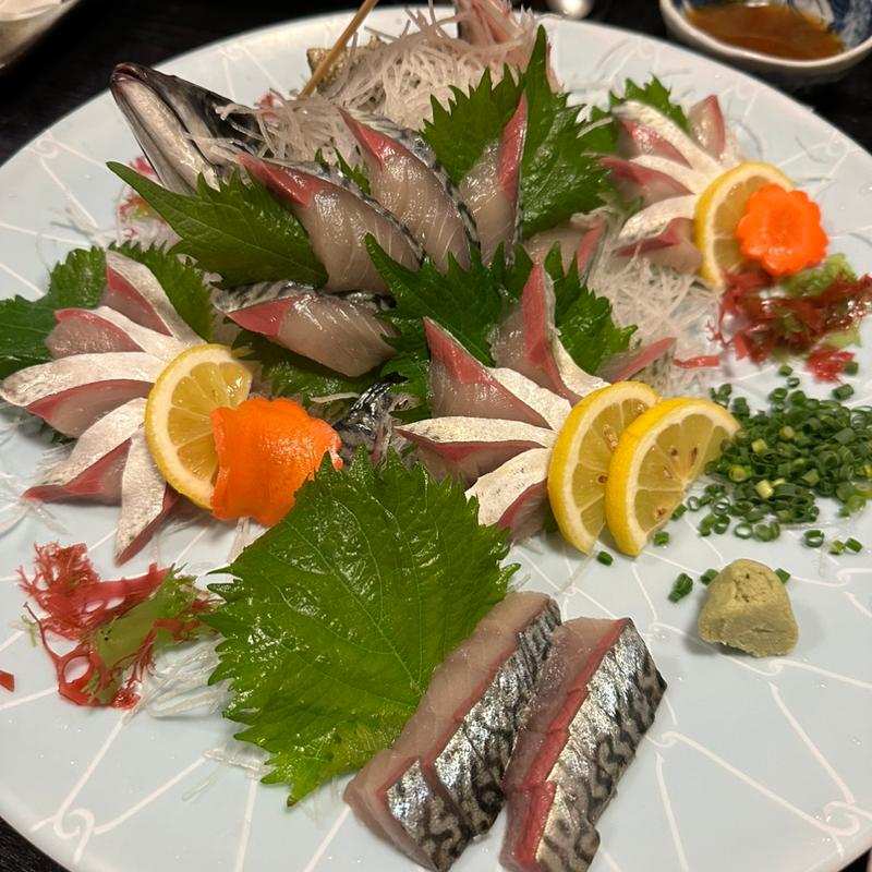 ハーブ鯖の活き造り(ささいずみ )