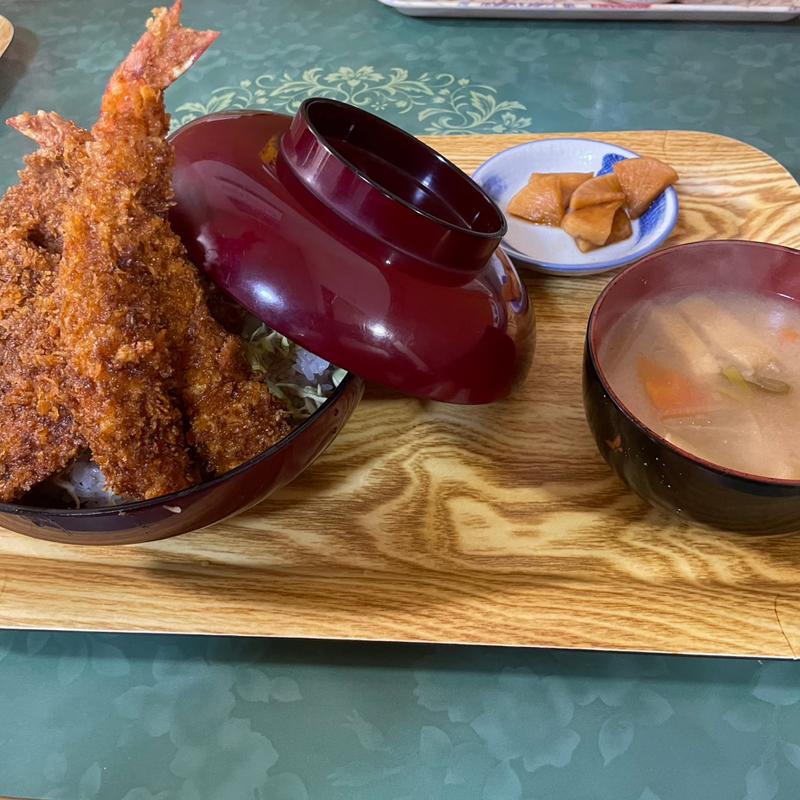 エビとヒレのソースカツ丼(はやぶさ食堂 )