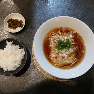 かけそばご飯セット(醤油)(中華そば 鍾馗 十三店)