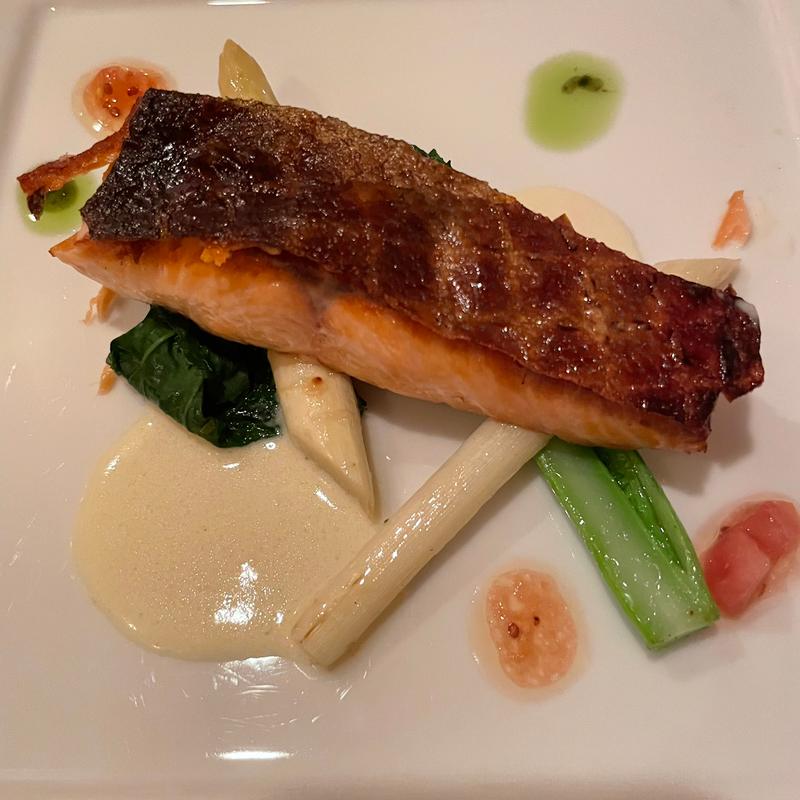 桜鱒のスモークソテー(プロヴァンスの日曜日 )