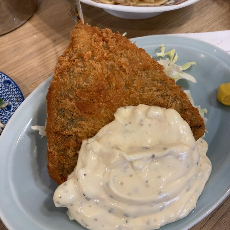 アジフライとタルタル(大衆食堂 あまつ 仙台駅西口店)