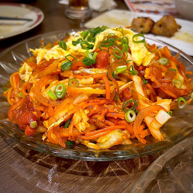 チキンチャウミン(インドネパール料理ナマステ)