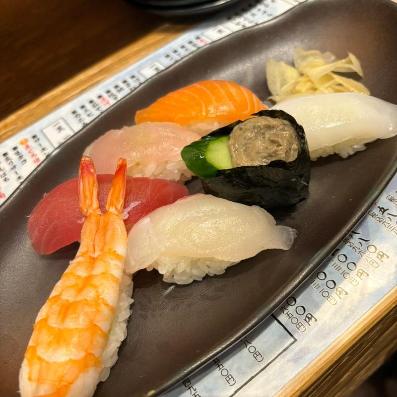 おすすめ一徹セット(立ち寿司 まぐろ一徹 天六店)