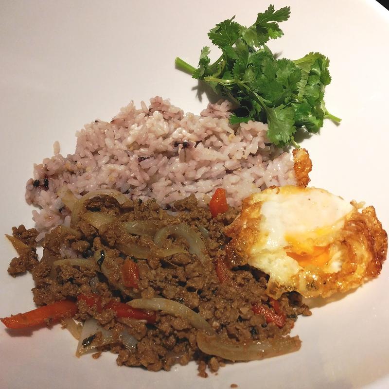 ガパオライス定食(アジアのかまど 武蔵小杉東急スクエア店)