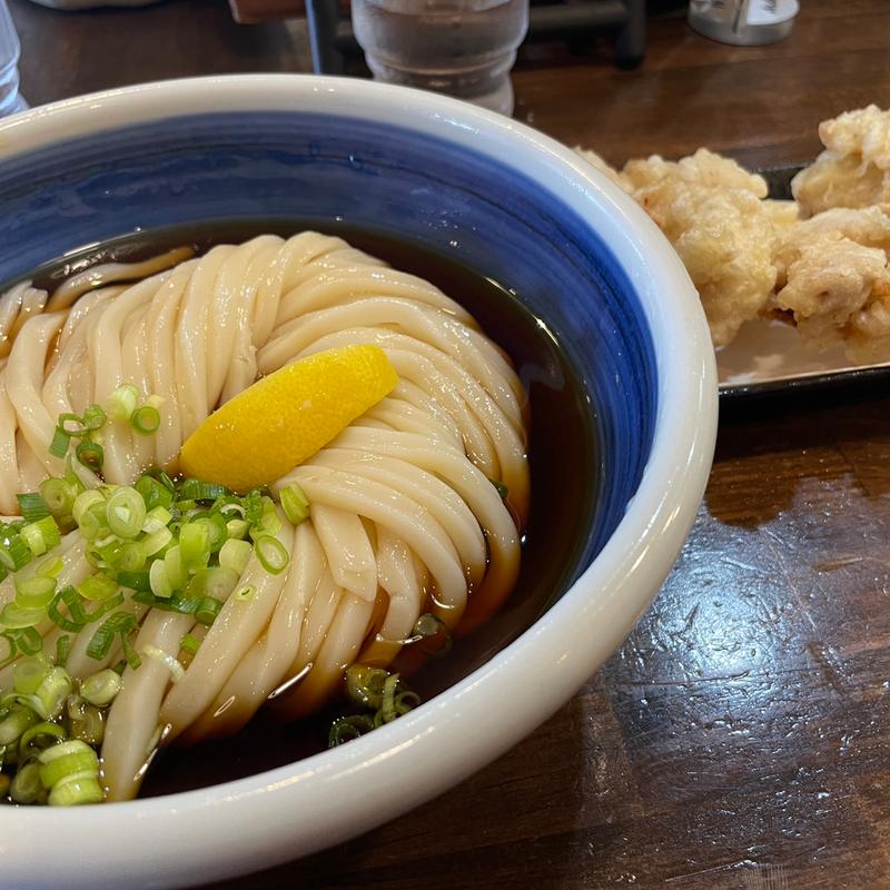 塩麹かしわ天ぶっかけうどん(香蔵 )