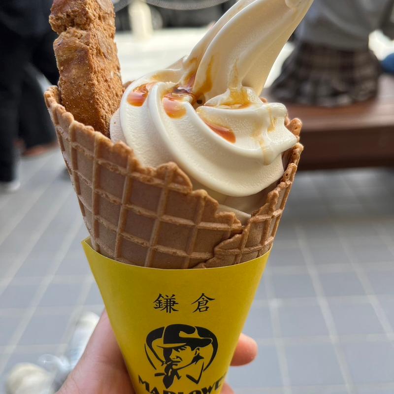 プリンソフトクリーム(マーロウ鎌倉駅前店)