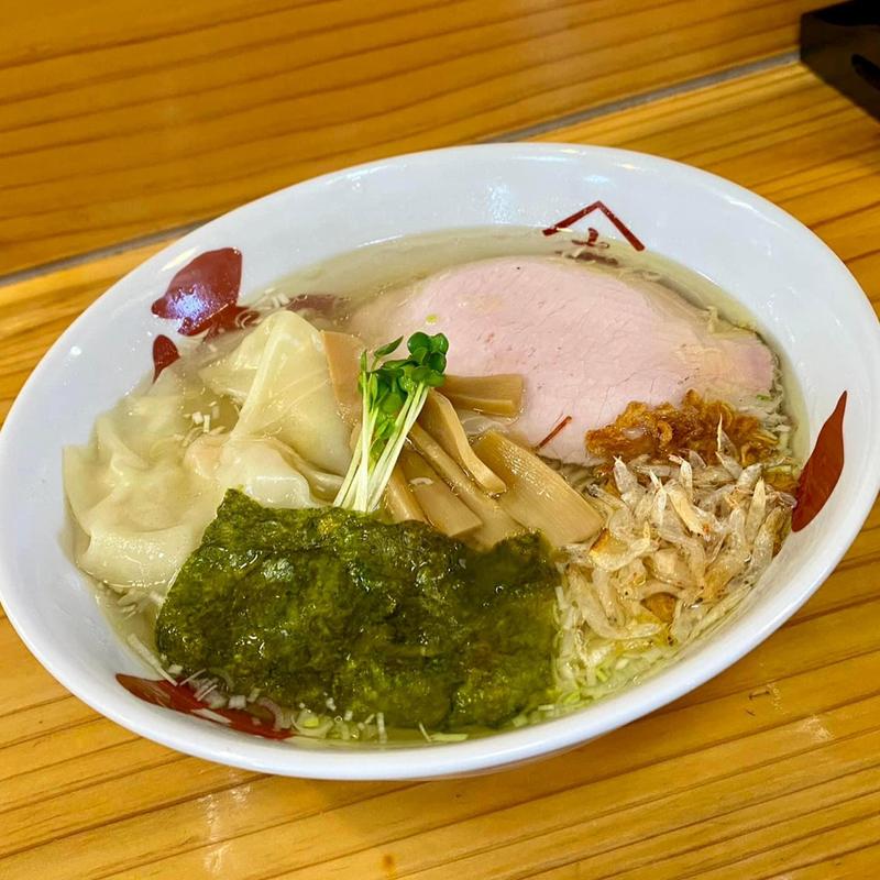 エビワンタンそば 塩 のり(支那そば やまき)