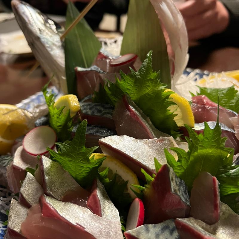 関サバの1本造り(こつこつ庵)