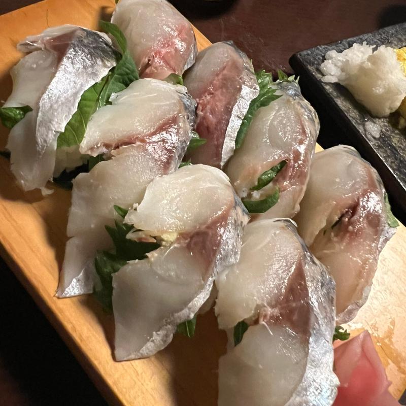 関あじ寿司(8貫)(こつこつ庵)