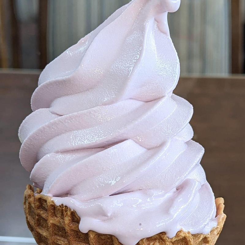 巨峰ソフトクリーム(ほったらかし温泉 )