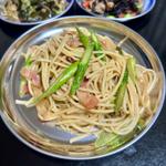 アスパラベーコンのペペロンチーノ(ベルクス 東墨田店)