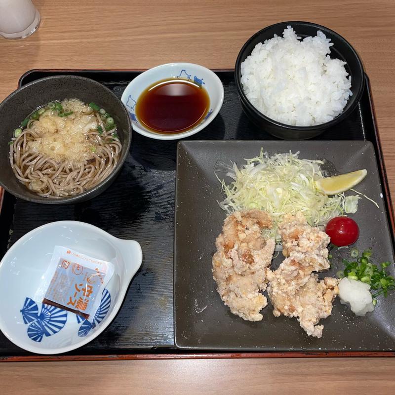 若鳥の竜田揚げおろしポン酢ランチ(夢庵 横浜本郷台店)