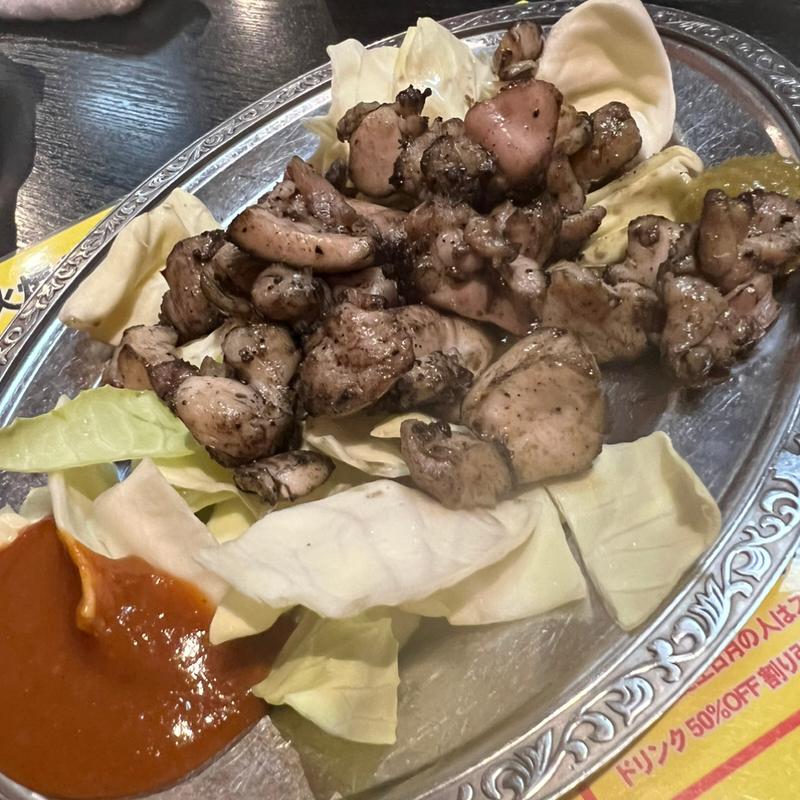 地鶏炭火ゴロゴロ焼き(とりぞう 都町店２羽め )