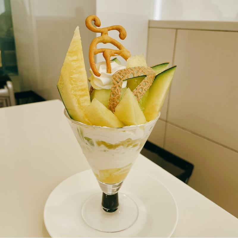 マスクメロンパフェ(タカノフルーツパーラー 池袋東武店)