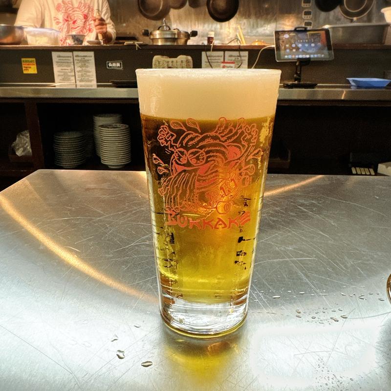 生ビール(うどん酒場仏迦袈（ぶっかけ）中目黒店)