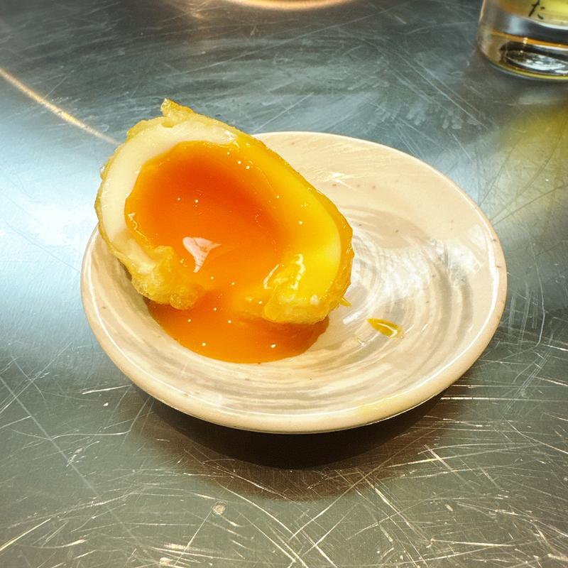 半熟たまご天(うどん酒場仏迦袈（ぶっかけ）中目黒店)
