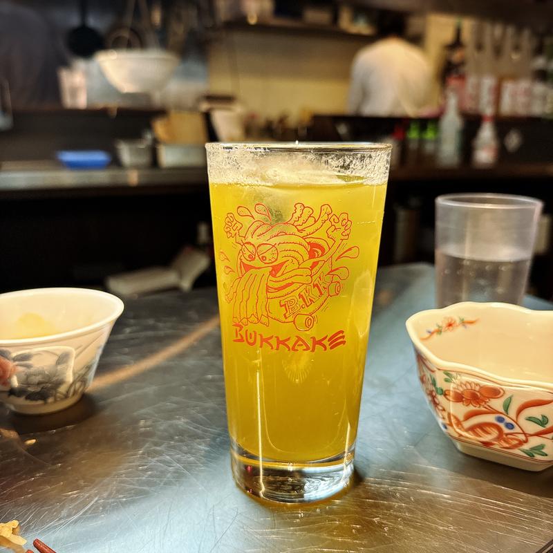 緑茶ハイ(うどん酒場仏迦袈（ぶっかけ）中目黒店)