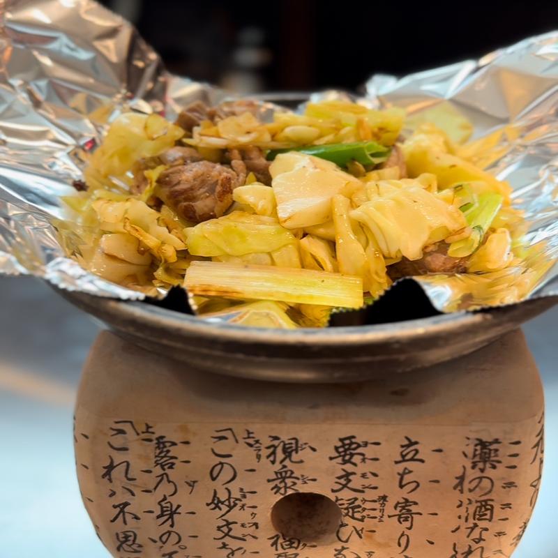 ハラミ鉄板焼き(うどん酒場仏迦袈（ぶっかけ）中目黒店)