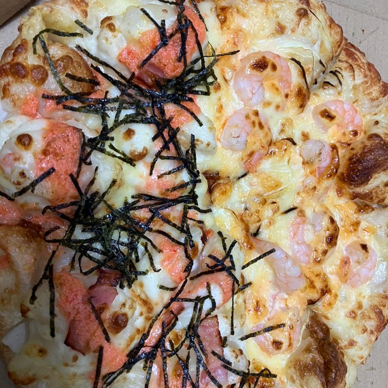 海老マヨめんたいもちポテトハーフ&ハーフ(オーシャンズピザ)