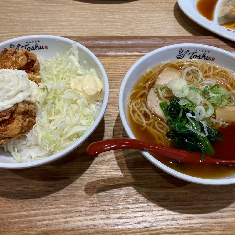 ランチミニチキン南蛮丼セット(れんげ食堂Toshu 生田店)