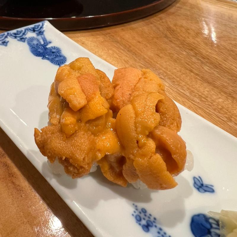 うにの握り(うなぎ処 おおいた川)