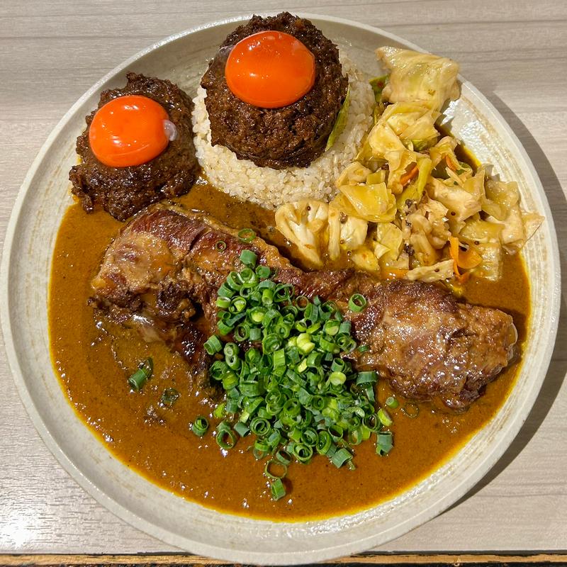 MIX・並・キーマダブル・豚・アチャール・納豆・ネギ増し・ハンマーカンマー(吉田カレー  )