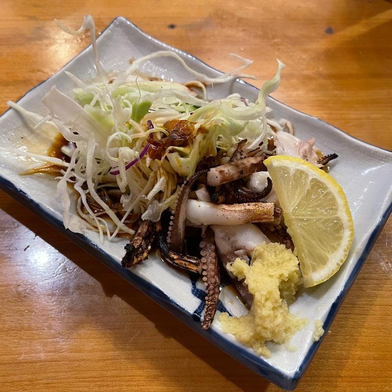 げそ焼き(もつ焼き稲垣)