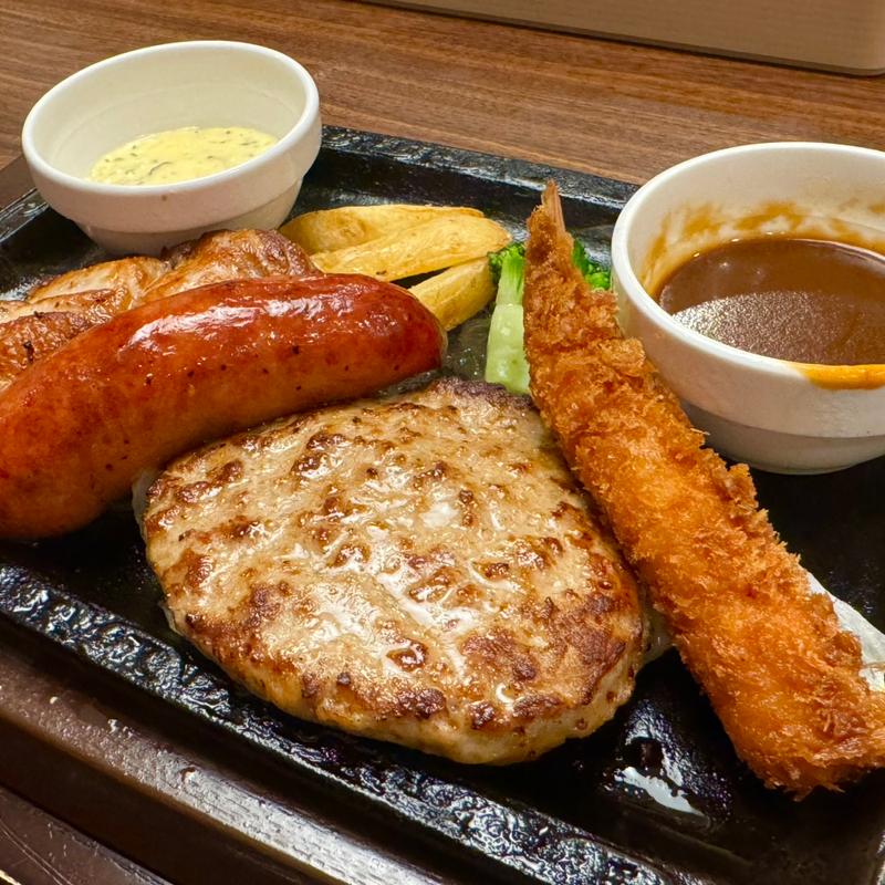 ミックスグリルランチ(ステーキガスト 横浜駒岡店)