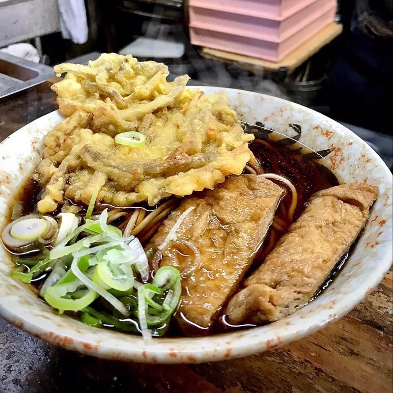 きつねそば ごぼう天(立喰いそば 山田製麺所 本店)