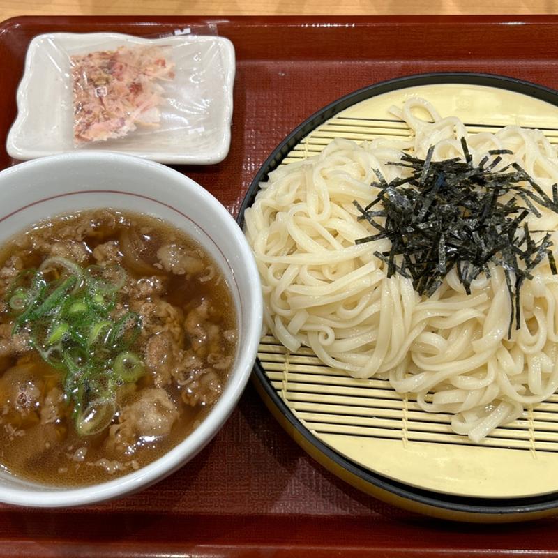 牛肉たっぷりつけうどん特盛(なか卯 中野南口店 )