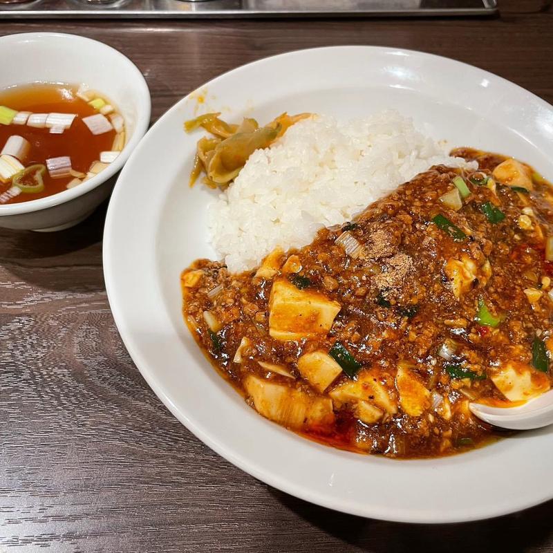 麻婆豆腐ライス(打ち立て中華そば 伊蔵八)
