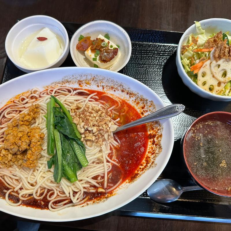 汁なし担々麺(四川家庭料理　楊　八戸)