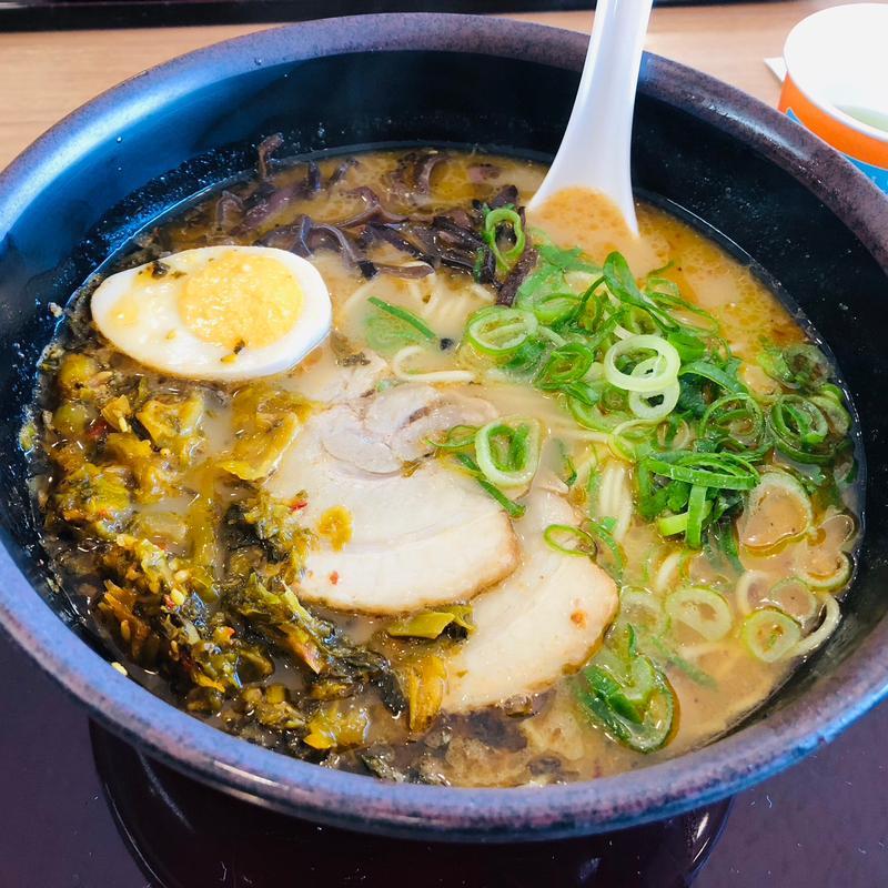 阿蘇高菜ラーメン(うまか軒 宮原サービスエリア下り)
