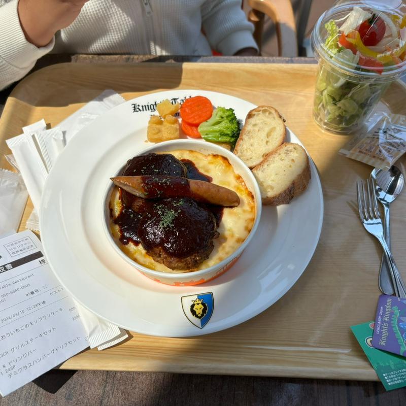 デミグラスハンバーグドリアセット(ナイト・テーブル・レストラン)