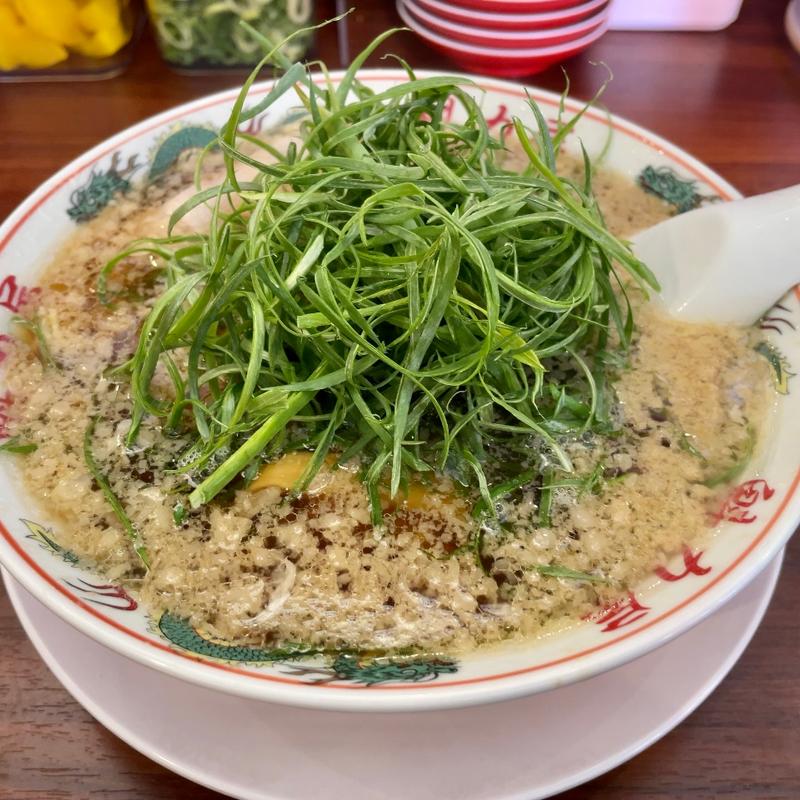 九条ネギラーメン(京都北白川ラーメン魁力屋 港北インター店)