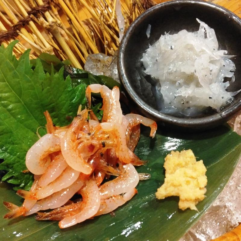 生しらすと桜えびの2種盛り(目利きの銀次 長津田南口駅前店)