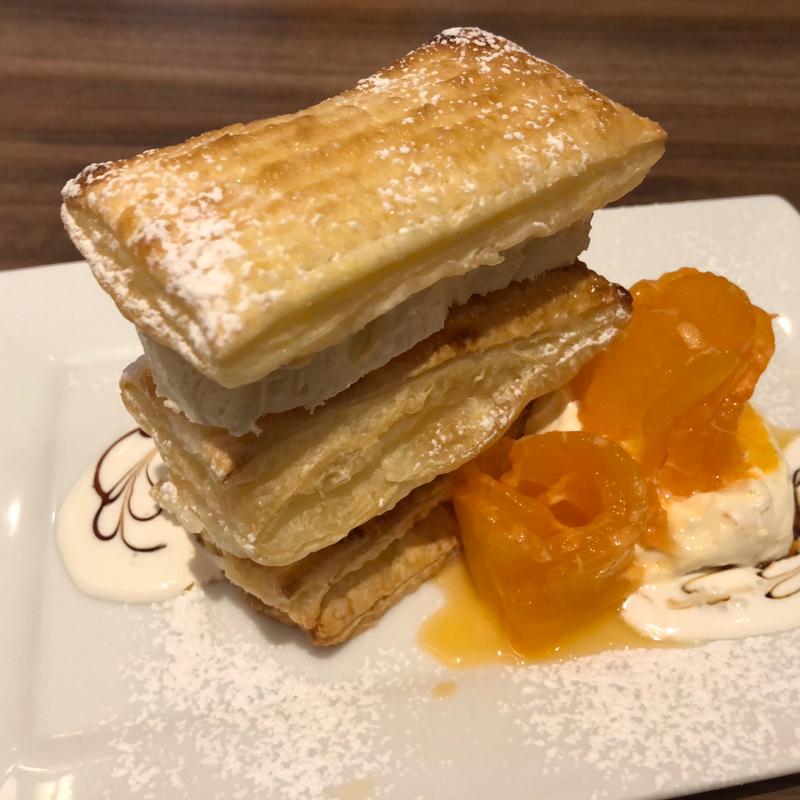 きよみオレンジのアイスケーキパイ(高倉町珈琲 勝田台店)