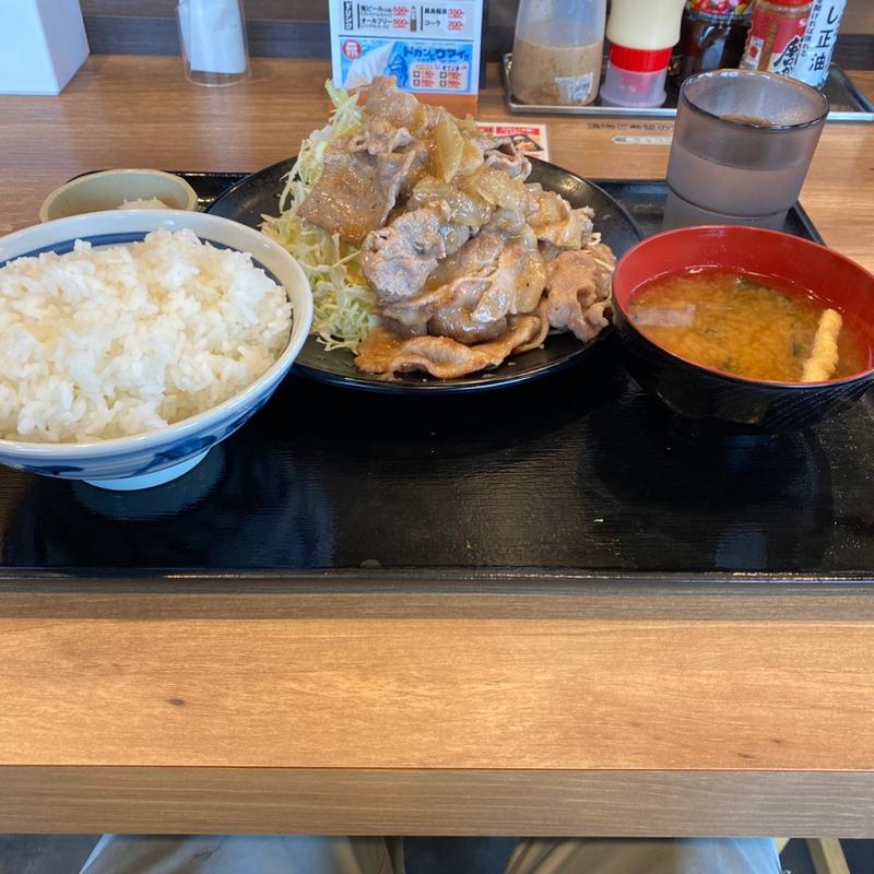 生姜焼き定食(野郎めし桶川店)