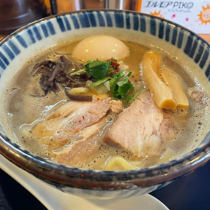 濃厚にぼしそば 味玉(長岡市 ラーメン にぼし中華 廣はし)
