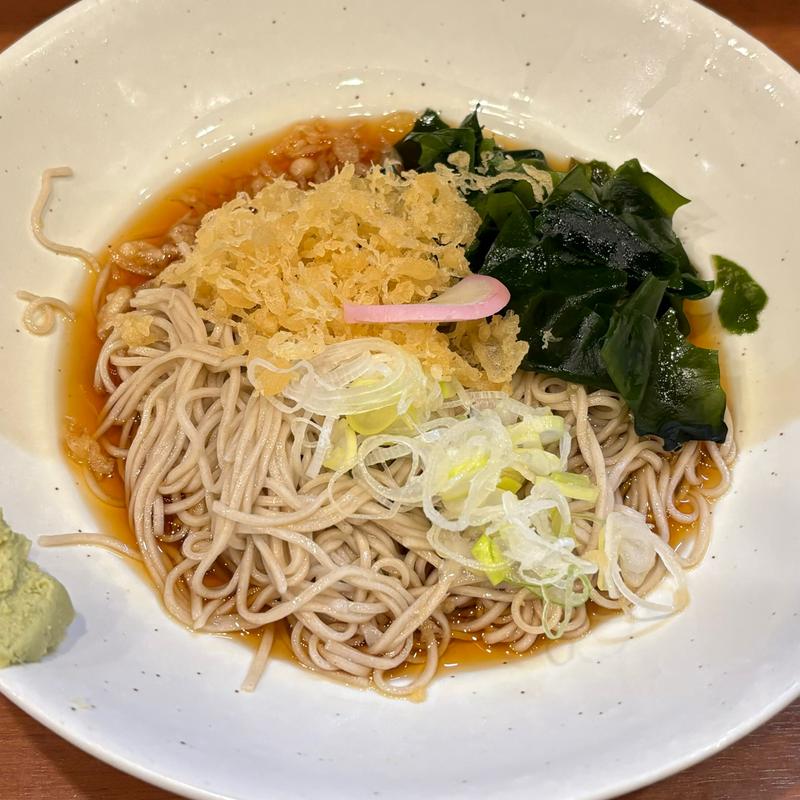 冷やしたぬきそば(そば うどん 元長)