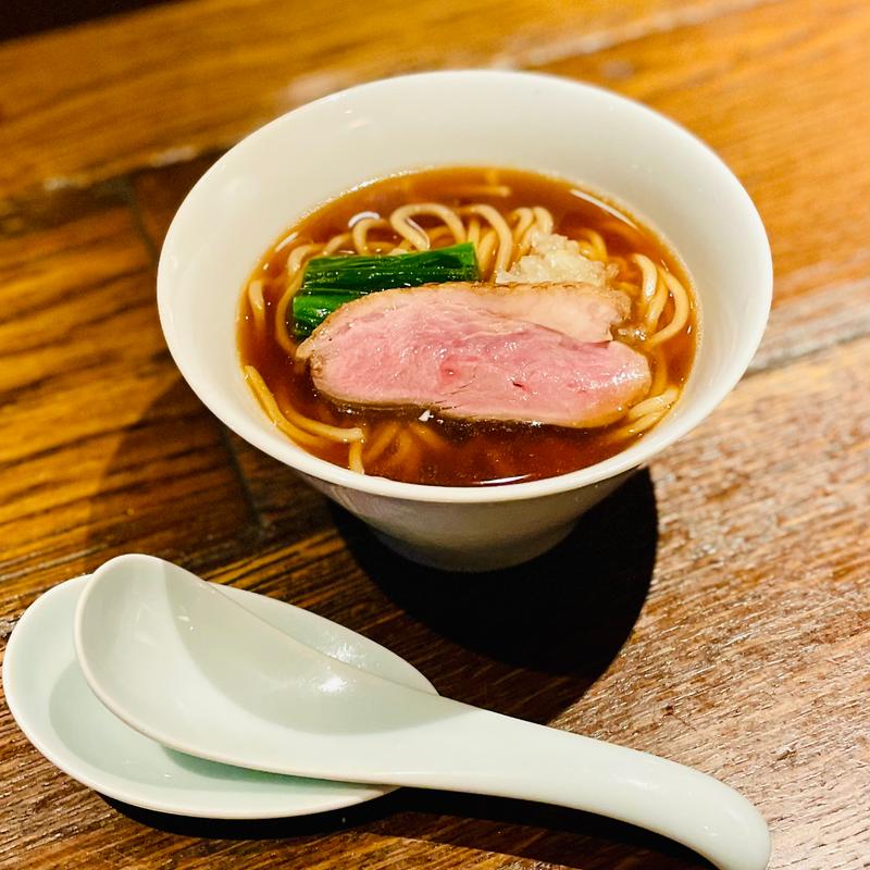 定番の鴨すきコース　鴨中華そば(Na Camo guro (なかもぐろ))