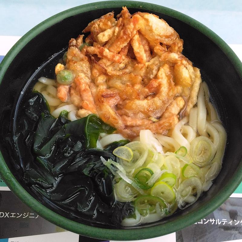 かきあげうどん(東京科学大学つばめ生協すずかけ台食堂)
