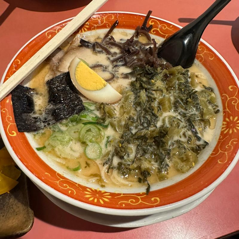 高菜ラーメン(赤のれん)