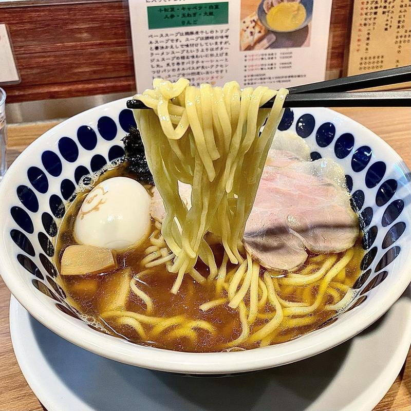 煮干し鶏Soba醤油(鶏Soba Toraや)