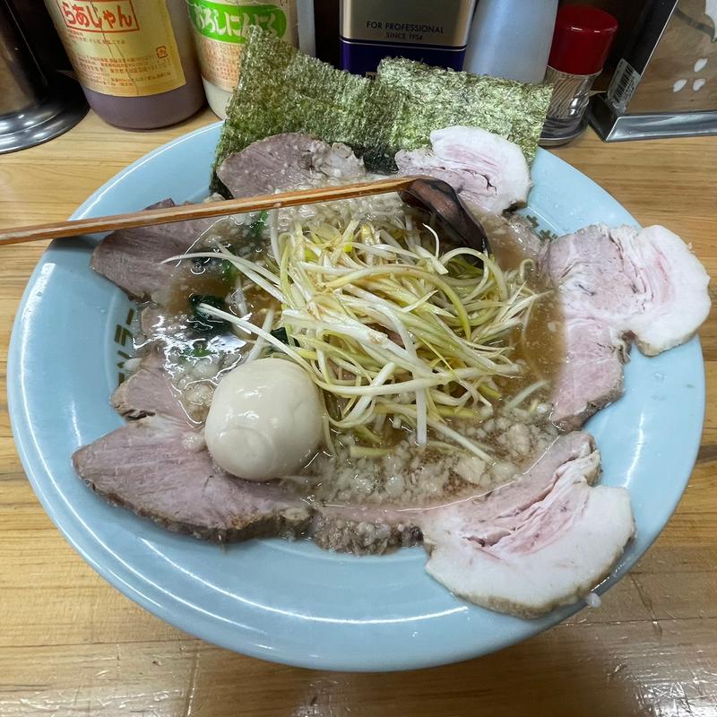 ネギコテチャーシューメン➕味玉(ラーメンショップ椿 松伏店)