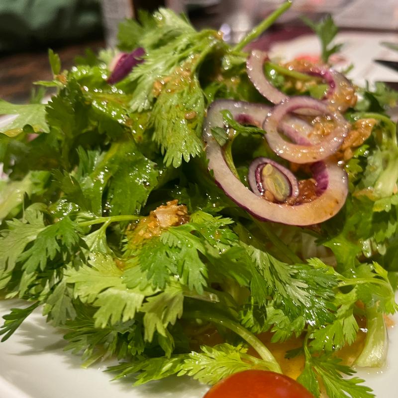パクチーサラダ(ディップパレス ヘリテイジ六本木店)