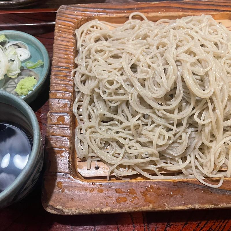 盛りそば大盛り(八海そば 松月庵 手打ちそば ゆたか)