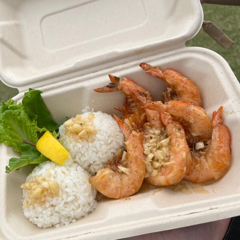 バターガーリックシュリンププレート(HARRY'S Shrimp Truck)