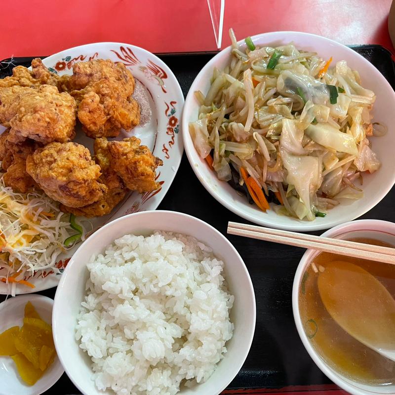 唐揚げ定食(中国料理 天幸)