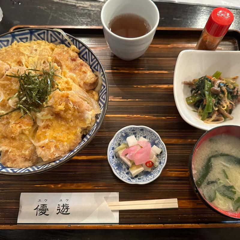 カツ丼 中盛りセット(優遊 )